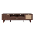Wood TV Stand for 75  TVs, Modern TV Cabinet for Living Room