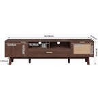Wood TV Stand for 75  TVs, Modern TV Cabinet for Living Room