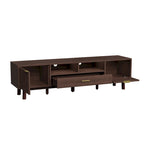 Wood TV Stand for 75  TVs, Modern TV Cabinet for Living Room