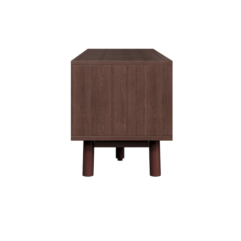 Wood TV Stand for 75  TVs, Modern TV Cabinet for Living Room