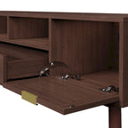 Wood TV Stand for 75  TVs, Modern TV Cabinet for Living Room