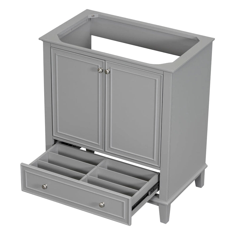 30  Bathroom Floor Storage Cabinet, Bathroom Vanity With Doors, Drawers, Adjustable Shelf Bathroom Cabinet