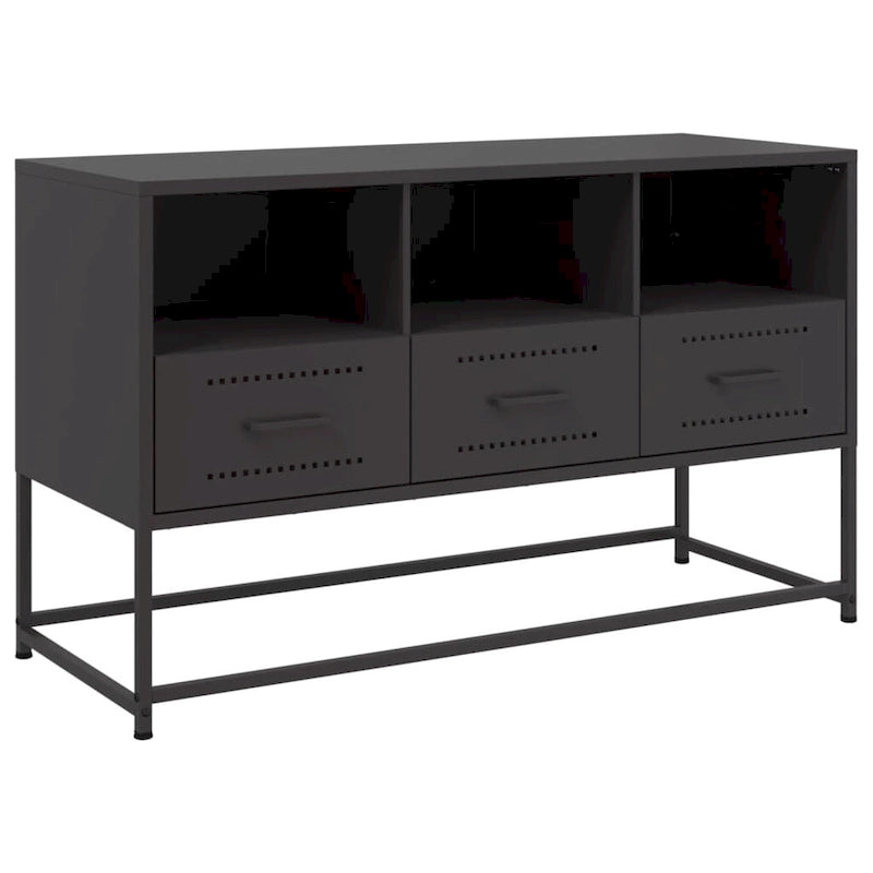 TV Stand Entertainment Center Media Unit Living Room Furniture Steel - 15.4 x 39.6 x 23.8