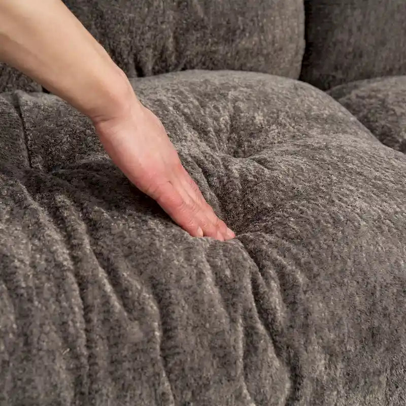 84  Upholstered 3-Seater Sofa with Memory Foam & Comfort Pillows