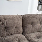 84  Upholstered 3-Seater Sofa with Memory Foam & Comfort Pillows