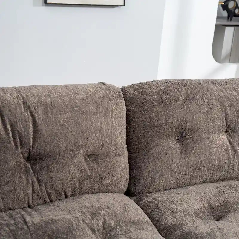 84  Upholstered 3-Seater Sofa with Memory Foam & Comfort Pillows