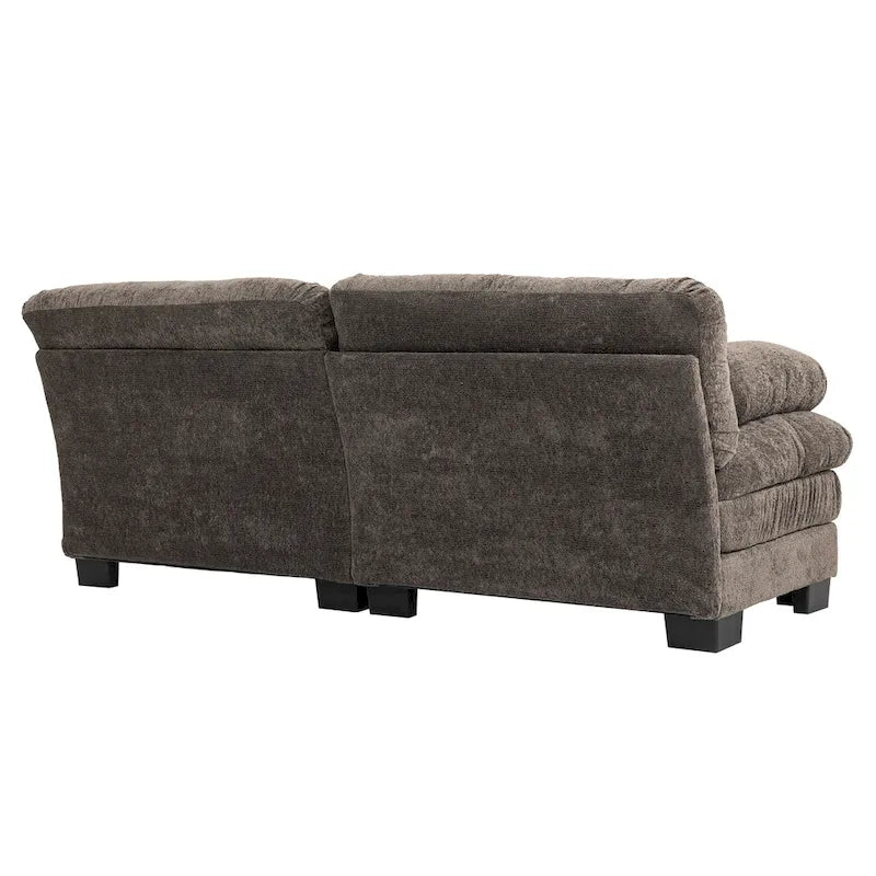 84  Upholstered 3-Seater Sofa with Memory Foam & Comfort Pillows