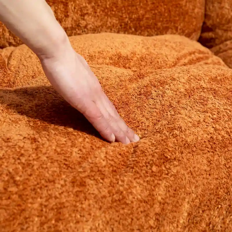 84  Upholstered 3-Seater Sofa with Memory Foam & Comfort Pillows