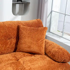 84  Upholstered 3-Seater Sofa with Memory Foam & Comfort Pillows