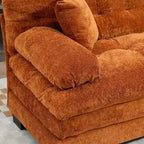 84  Upholstered 3-Seater Sofa with Memory Foam & Comfort Pillows