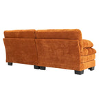 84  Upholstered 3-Seater Sofa with Memory Foam & Comfort Pillows
