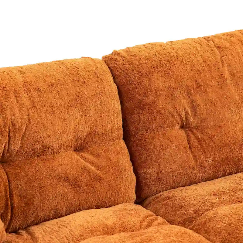 84  Upholstered 3-Seater Sofa with Memory Foam & Comfort Pillows