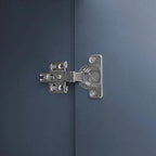 Modern Wave Pattern Storage Cabinet with 2 Doors, 2 Drawers and Adjustable Shelves