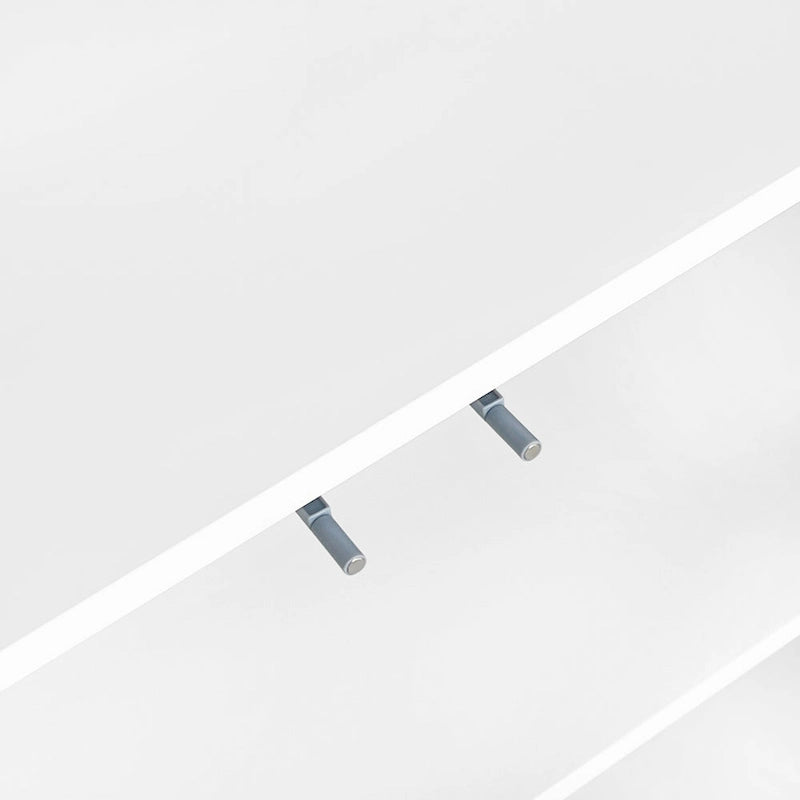 Modern Wave Pattern Storage Cabinet with 2 Doors, 2 Drawers and Adjustable Shelves