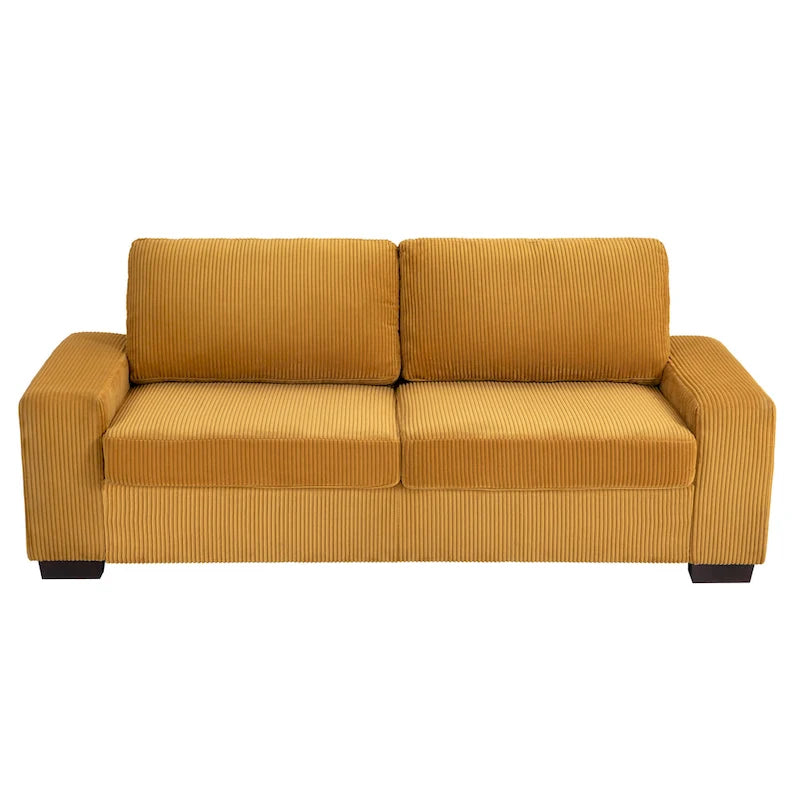 Classic Corduroy Sofa Couch 2-Seater Upholstered Couch
