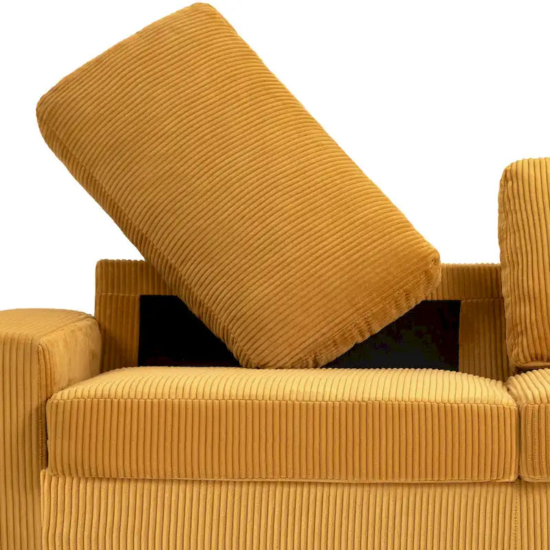 Classic Corduroy Sofa Couch 2-Seater Upholstered Couch