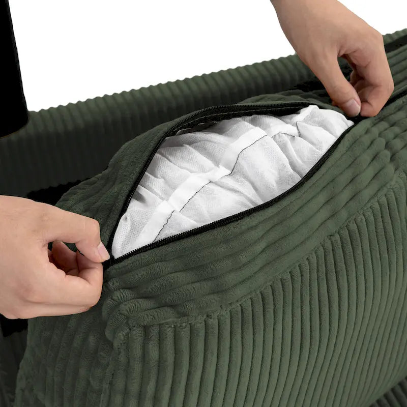 Classic Corduroy Sofa Couch 2-Seater Upholstered Couch