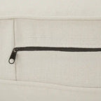 Stoddard Ivory Fabric Chair with Nailhead Trim Artisan