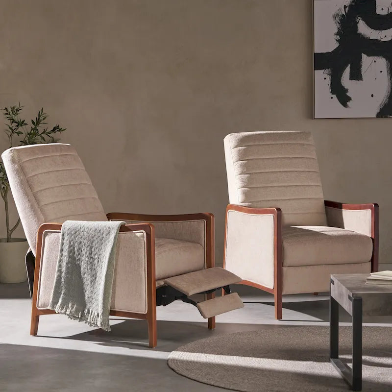 Anaura Channel Stitch Pushback Recliners