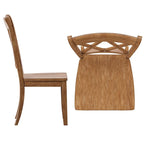 Ronda Double X Back Wood Dining Chairs (Set of 2)