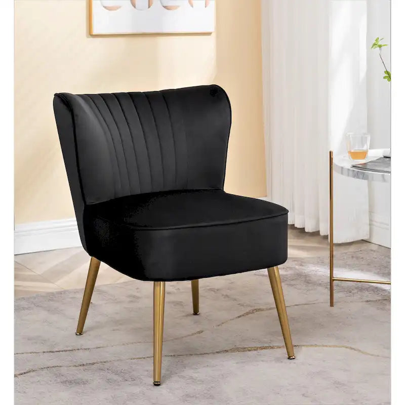 Sauter 23.2  Wide Mid-Century Modern Microfiber Accent Chair