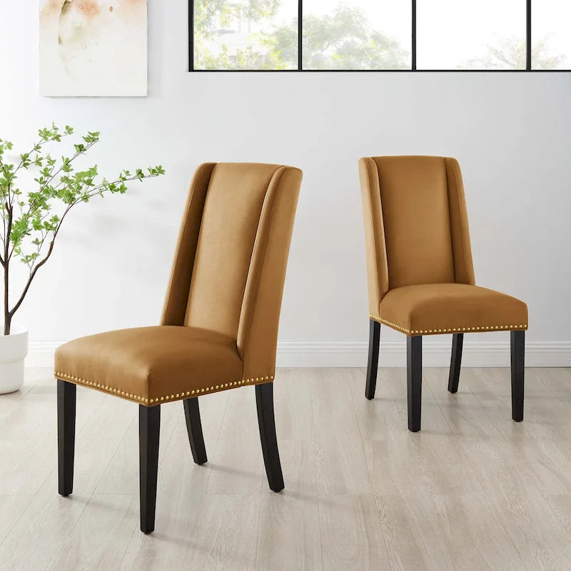 Baron Performance Velvet Dining Chairs - Set of 2