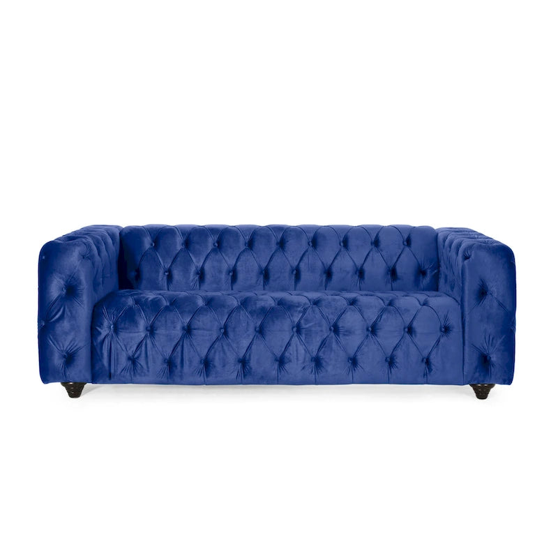 Sagewood Transitional Deeply Tufted Sofa