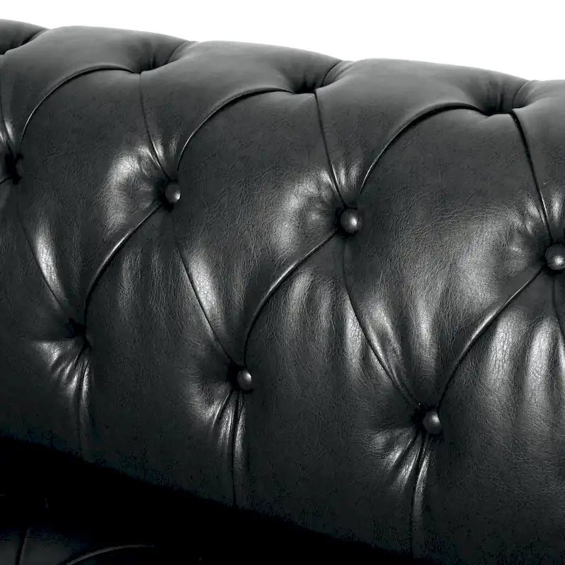 Sagewood Transitional Deeply Tufted Sofa