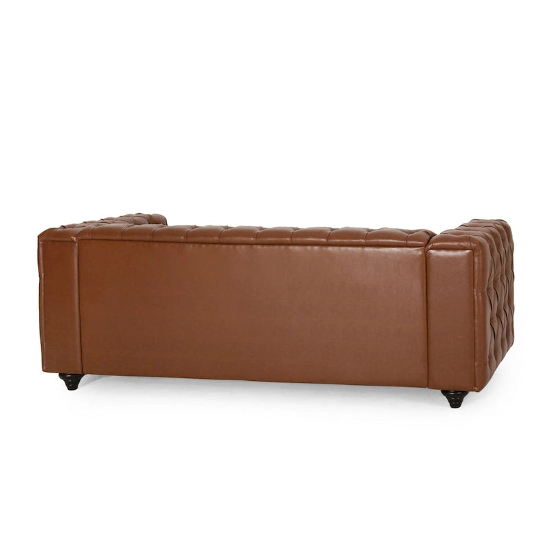 Sagewood Transitional Deeply Tufted Sofa