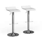 Blaine Chrome Air Lift Adjustable Swivel Stools (Set of 2)