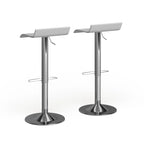 Blaine Chrome Air Lift Adjustable Swivel Stools (Set of 2)