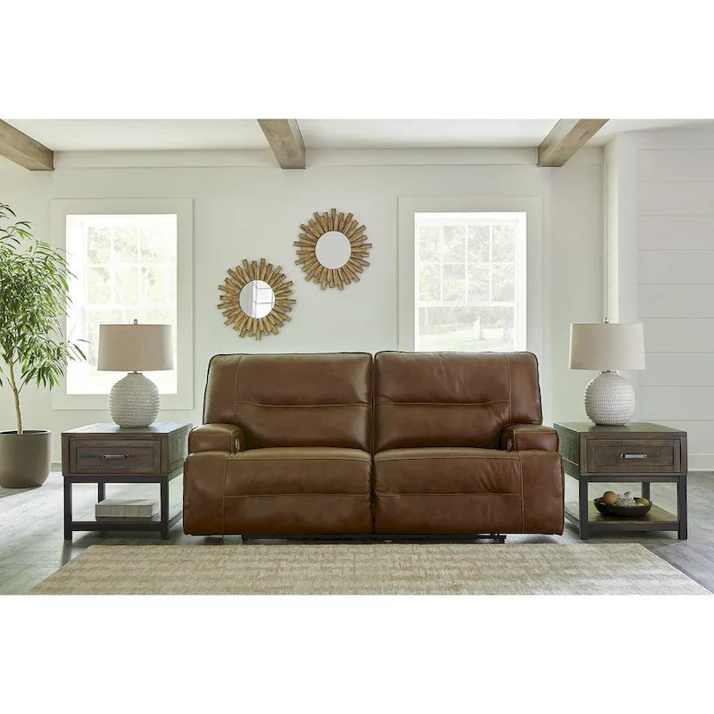 Signature Design by Ashley Francesca Auburn 2 Seat Power Reclining Sofa with Adjustable Headrest - 84 W x 41 D x 42 H