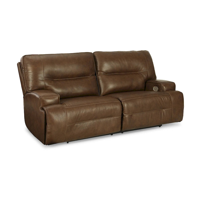 Signature Design  Francesca Auburn 2 Seat Power Reclining Sofa with Adjustable Headrest - 84 W x 41 D x 42 H