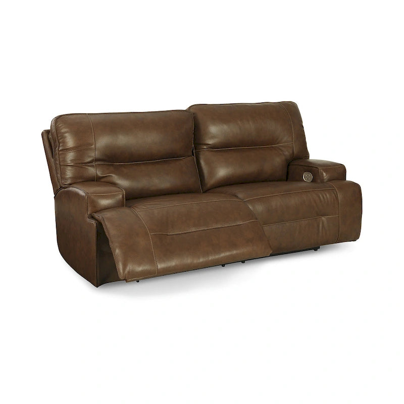 Signature Design  Francesca Auburn 2 Seat Power Reclining Sofa with Adjustable Headrest - 84 W x 41 D x 42 H