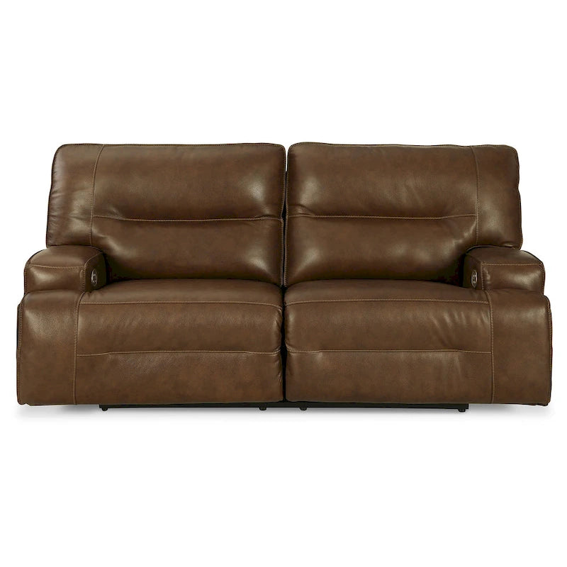 Signature Design  Francesca Auburn 2 Seat Power Reclining Sofa with Adjustable Headrest - 84 W x 41 D x 42 H
