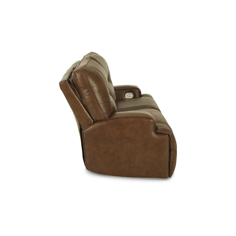 Signature Design  Francesca Auburn 2 Seat Power Reclining Sofa with Adjustable Headrest - 84 W x 41 D x 42 H