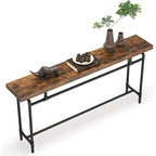 Console Table, 70.9  Narrow Long Entryway Table for Living Room - 11.81 D x 70.85 W x 35.43 H
