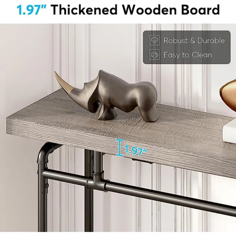Console Table, 70.9  Narrow Long Entryway Table for Living Room - 11.81 D x 70.85 W x 35.43 H