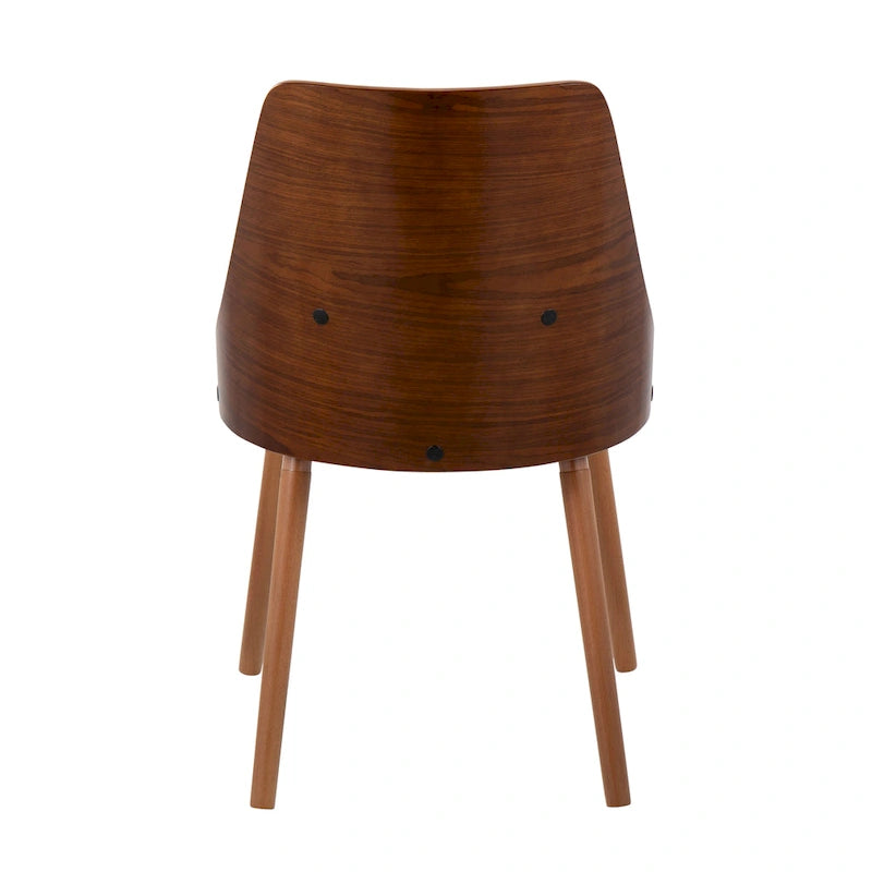 Vallemala Mid-Century Chair with Tapered Wood Legs - Set of 2