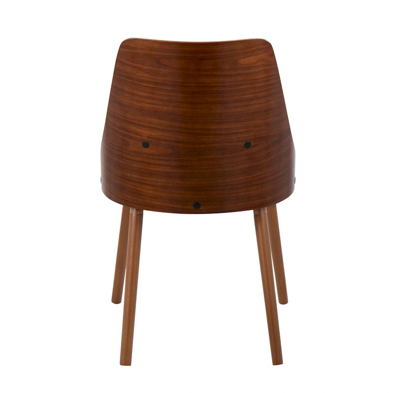 Vallemala Mid-Century Chair with Tapered Wood Legs - Set of 2