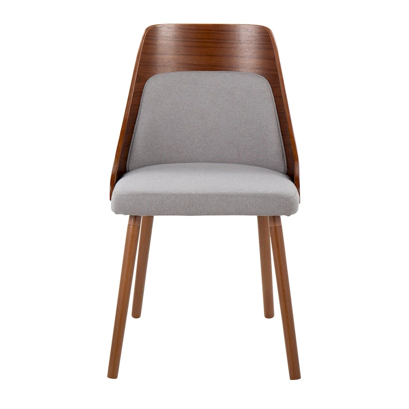 Vallemala Mid-Century Chair with Tapered Wood Legs - Set of 2