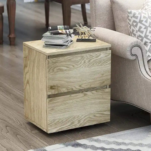 18.9  Tall 15.7 W 2 - Drawer Nightstand Chest End Table