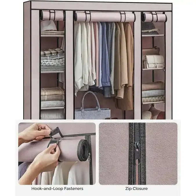 Portable Closet for Bedroom - 11.81 D x 46 W x 63.78 H