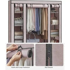 Portable Closet for Bedroom - 11.81 D x 46 W x 63.78 H