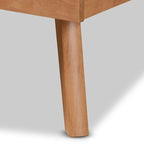 Galvin Contemporary Brown Finished Wood Platform Bed