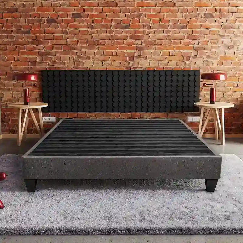 Speedy Fabric Platform Bed Frame, King