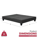 Speedy Fabric Platform Bed Frame, King