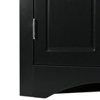 White Triangle Bathroom Storage Cabinet with Adjustable Shelves - 17.2 W x 17.2 D x 31.5 H