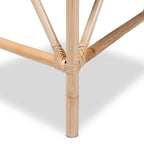 Jayden Bohemian Natural Brown Finished Rattan End Table Set(2PC)