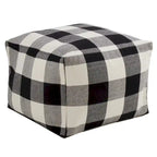 Buffalo Plaid Floor Pouf